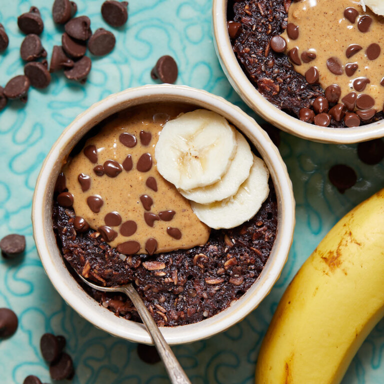 Microwave Baked Oats (No Blender) Bites with Bri