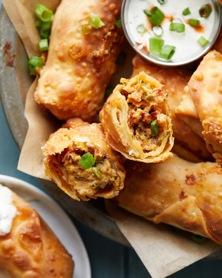 Jalapeño Popper Egg Rolls (Air Fried or Deep Fried) Bites with Bri