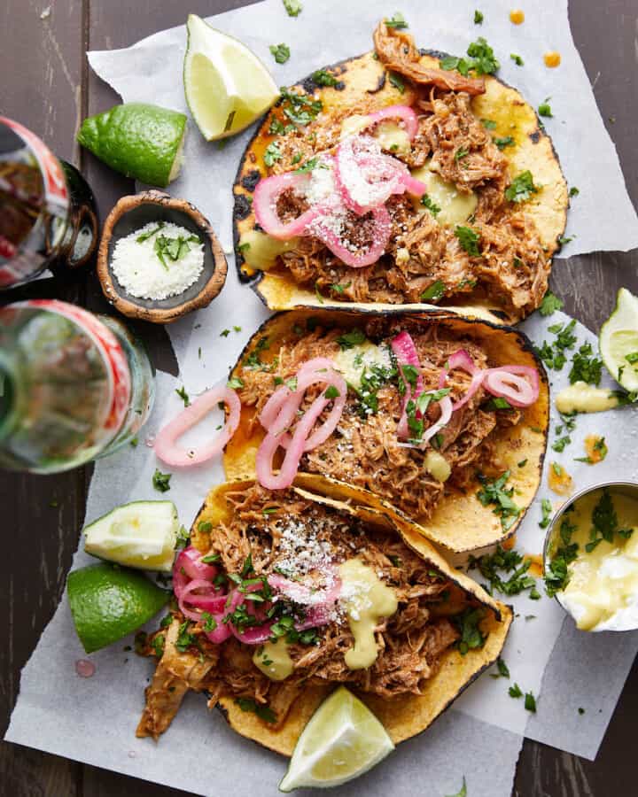 Pulled Pork Street Tacos (Carnitas) - Bites with Bri