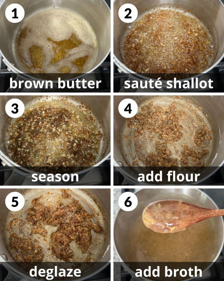 Easy Brown Gravy Recipe (No Drippings) Bites with Bri