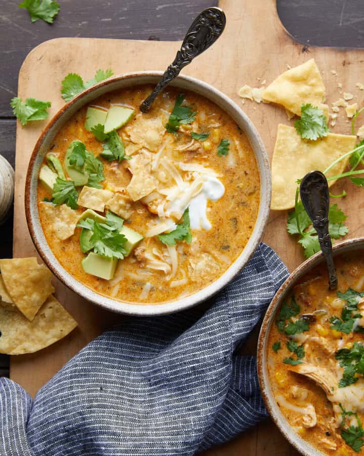 No Bean White Chicken Chili Bites with Bri