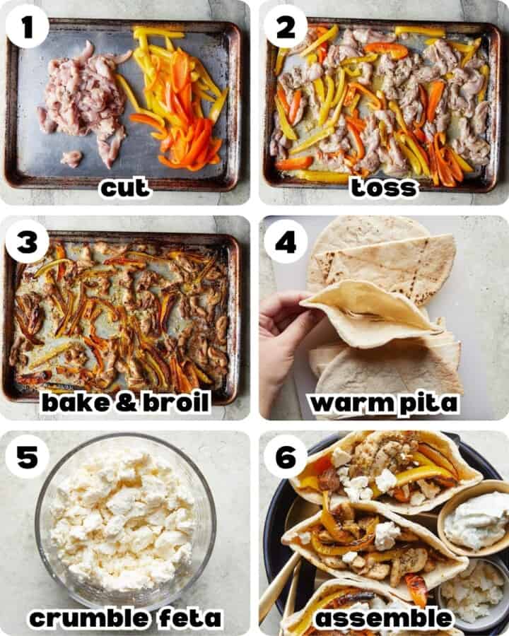 Easy Chicken Pita Pockets - Bites with Bri