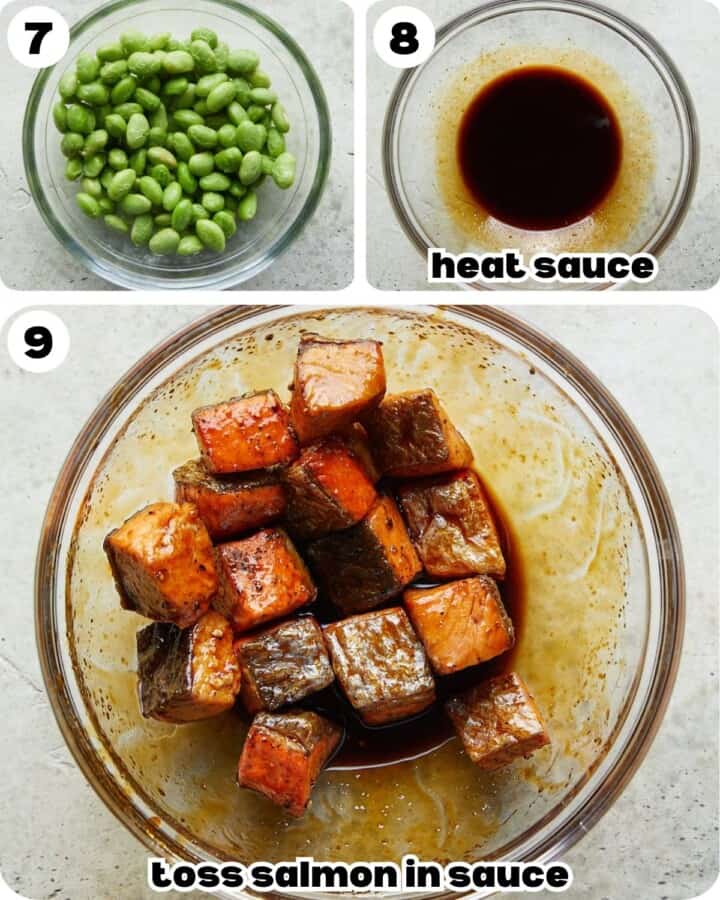 Easy Teriyaki Salmon Rice Bowl - Bites with Bri