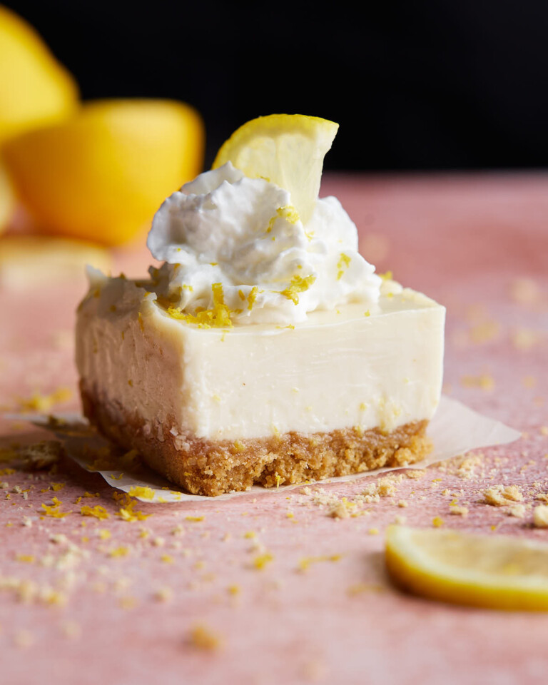 Lemon Bars with Graham Cracker Crust & Condensed Milk Bites with Bri