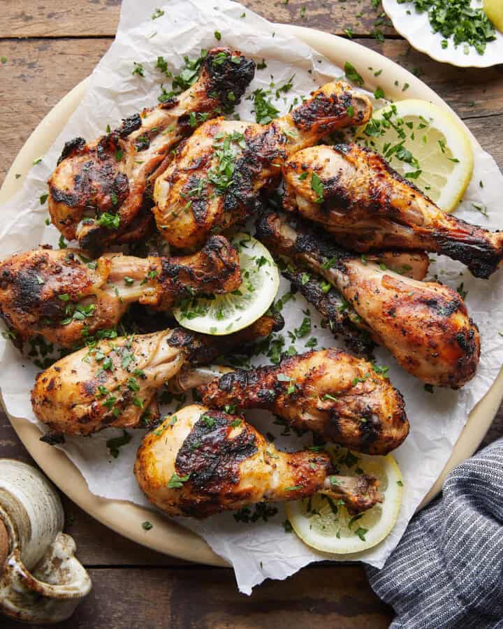 Best Grilled Chicken Drumsticks with Marinade - Bites with Bri